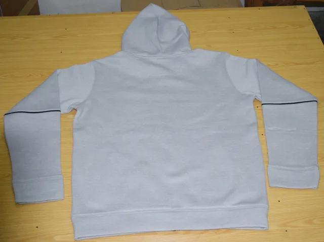 Light Grey & Black Casual Hoodie, view 3