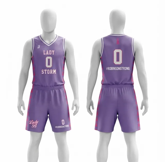 Purple, Pink & White Basketball Jersey