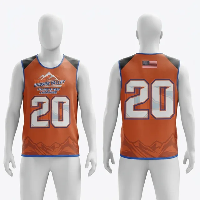 Blue, Orange & Black Lacrosse Jersey