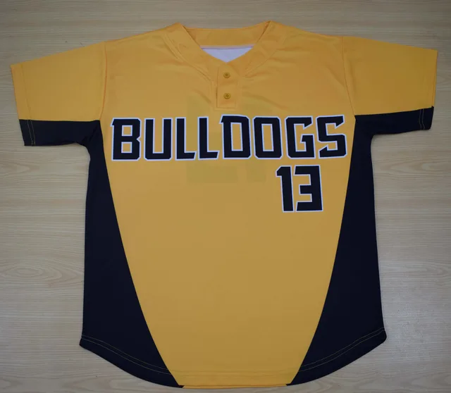 Yellow & Navy Baseball & Softball Jersey, view 2