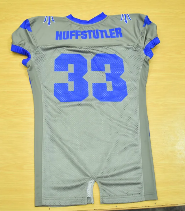 Grey Lace-Up American Football Pants, view 3