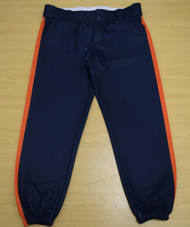 Navy & Orange Baseball Pants, view 2