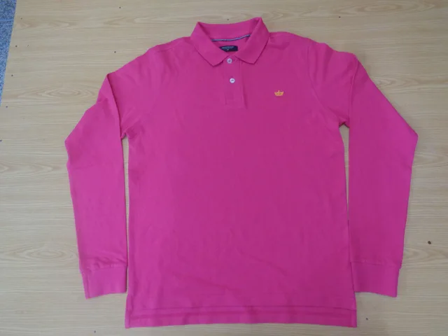 Pink Long-Sleeve Polo Shirt, view 2