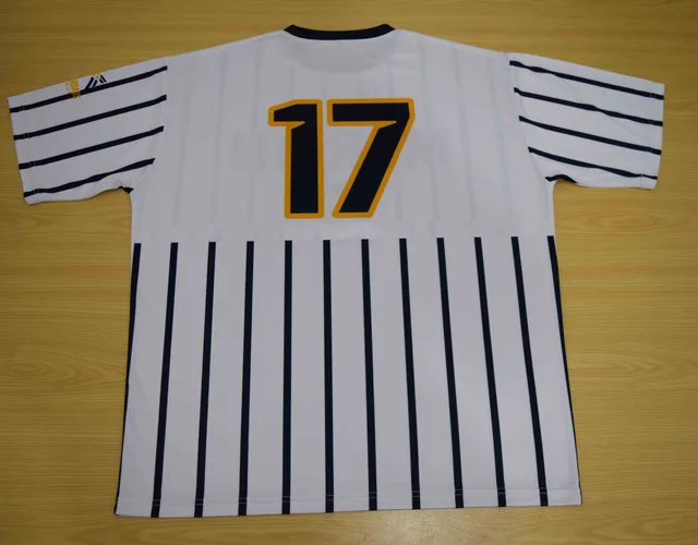 White & Navy Custom T-Shirt, view 3