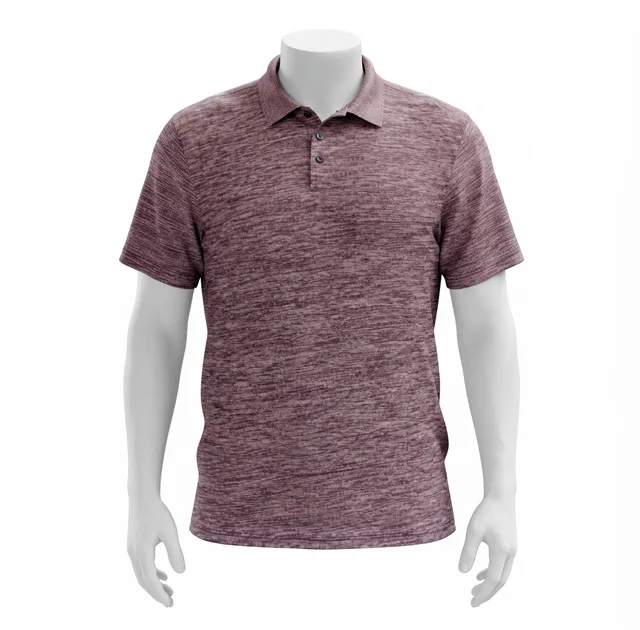 Muted Purple Casual Polo Shirt