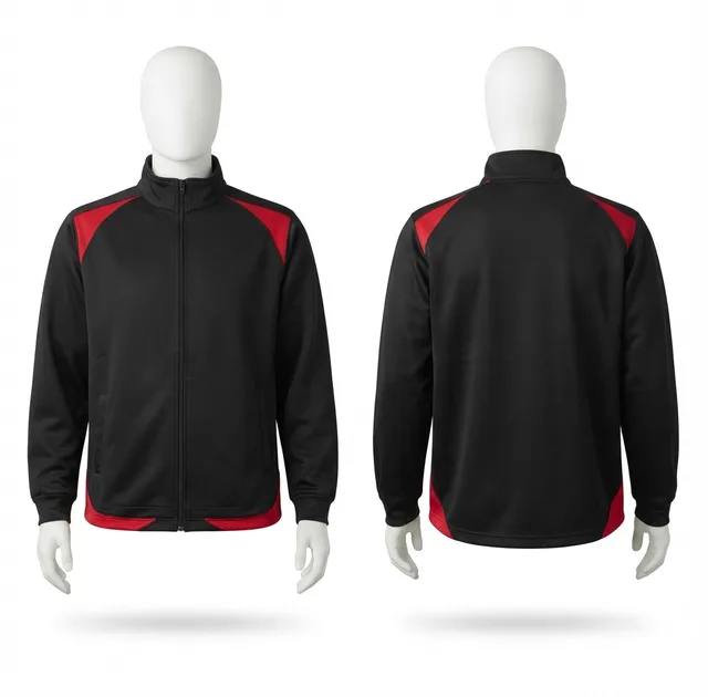 Black & Red Casual Jacket