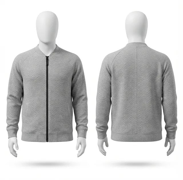 Light Grey & Black Casual Jacket, reference view