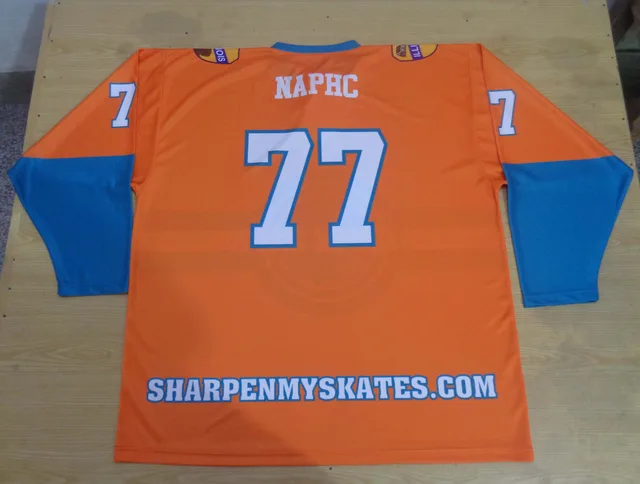 Orange & Blue Ice Hockey Jersey, view 3