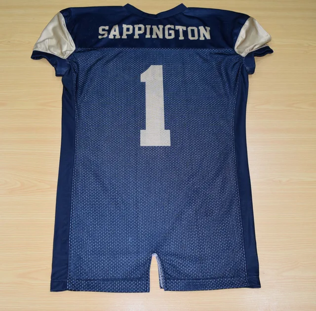 Navy & Grey American Football Jersey, view 3