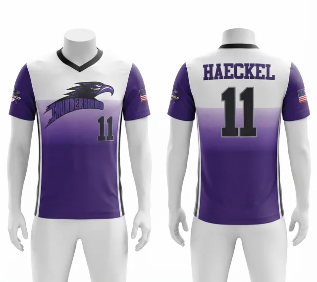 White, Purple & Grey Custom T-Shirt