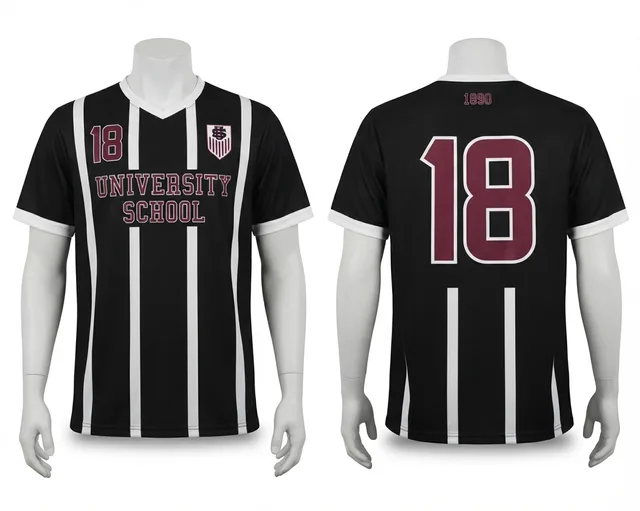 Black & White Custom T-Shirt, reference view