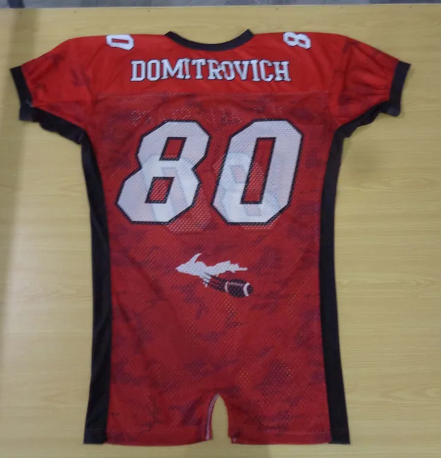 Red & Black American Football Jersey, view 3